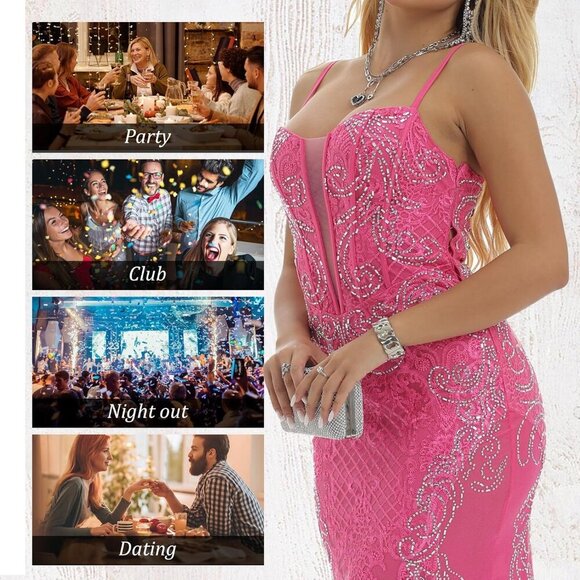 Women Plus Size Printed Dress Long Maxi Convertible Multiway Dresses - Picture 5 of 7